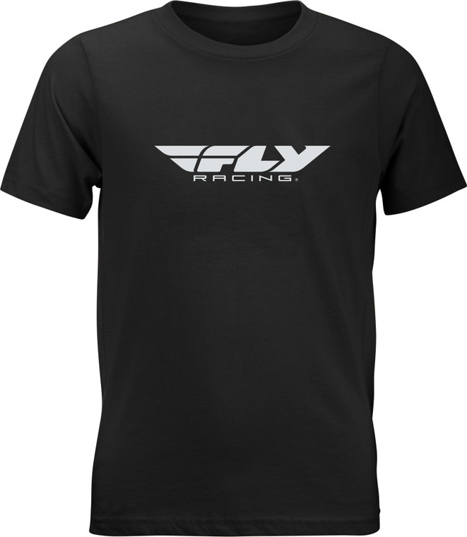 Fly Racing - Youth Fly Corporate Tee Black Ys - 352-0664YS