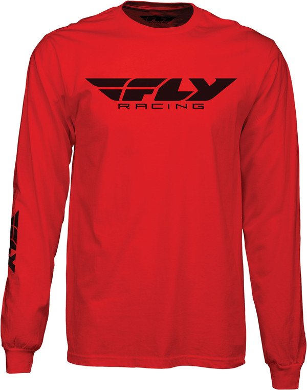 Fly Racing - Fly Corporate L/s Tee Red Md - 352-4148M