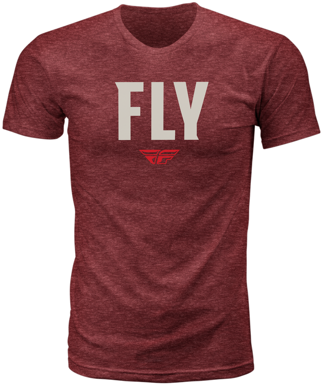 Fly Racing - Fly Wfh Tee Red Heather Lg - 352-0152L