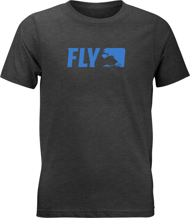Fly Racing - Fly Youth Primary Tee Charcoal Ym - 352-0526YM
