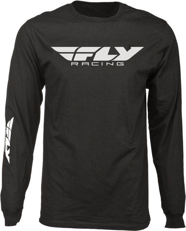 Fly Racing - Fly Corporate Long Sleeve Tee Black 2x - 352-41402X