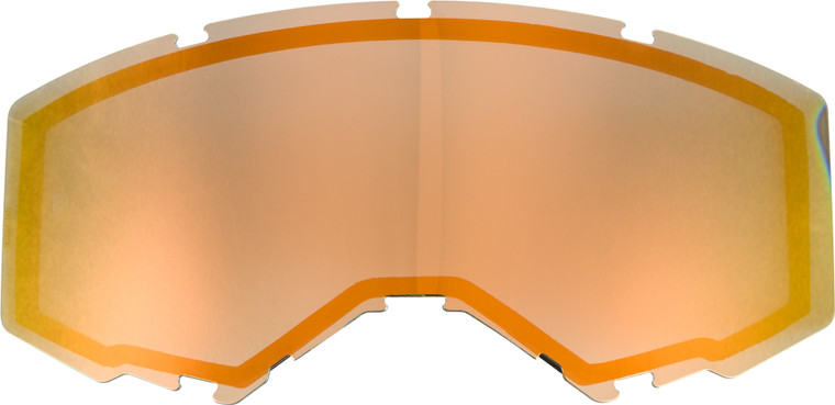 Fly Racing - Dual Lens W/o Vents Adult Orange Mirror/smoke - FLB-015