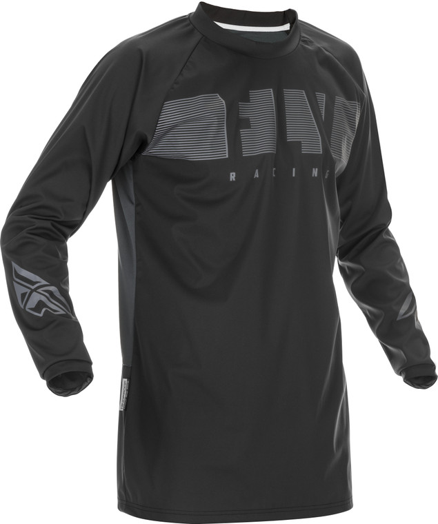 Fly Racing - Windproof Jersey Black/grey Md - 370-8010M