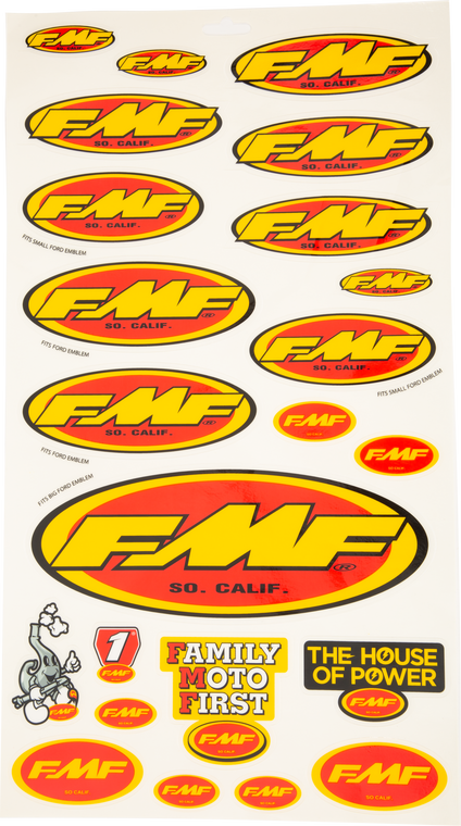Fmf - Assorted Sticker Sheet - 14800
