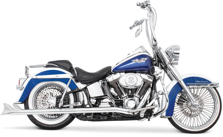Freedom - Sharktail Duals Chrome 2.5"odx32" `97-06 Softail - HD00202