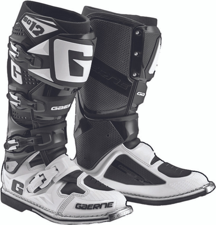 Gaerne - Sg-12 Boots Black/white Sz 11 - 2174-014-011 Gaerne - Sg-12 Boots Black/white Sz 11 - 2174-014-011