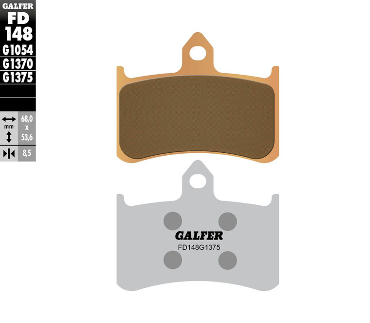 Galfer - Brake Pads Sintered Ceramic Fd148g1375 - FD148G1375