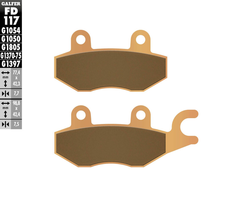 Galfer - Brake Pads Sintered Fd117g1397 - FD117G1397