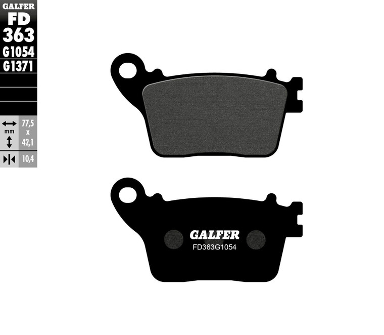 Galfer - Brake Pads Semi Metallic Fd363g1054 - FD363G1054