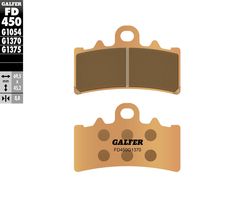 Galfer - Brake Pads Sintered Fd450g1370 - FD450G1370