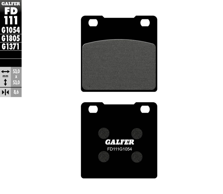 Galfer - Brake Pads Semi Metallic Fd111g1054 - FD111G1054