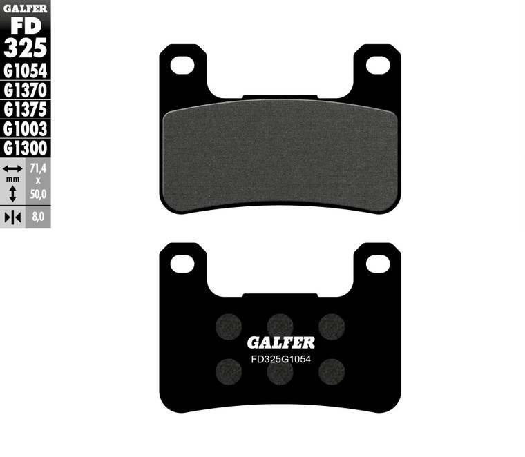 Galfer - Brake Pads Semi Metallic Fd325g1054 - FD325G1054