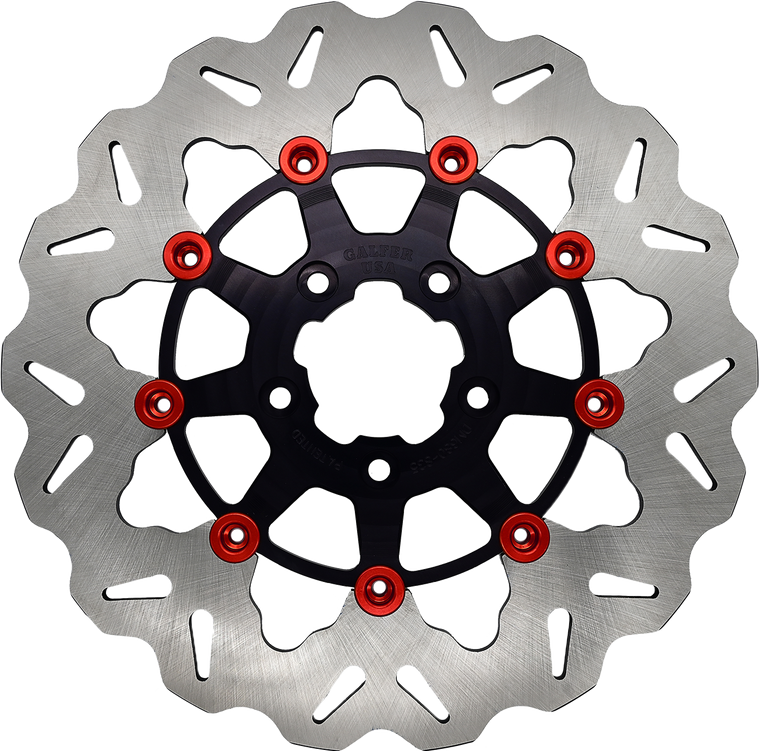 Galfer - Rotor 11.5" Floating Wave Rr Black/red Buttons - DF681CW-B-R