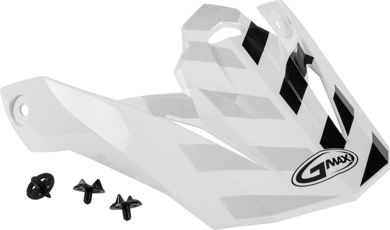 Gmax - Visor W/screws Fame Mx-86 White/silver/grey - G086072
