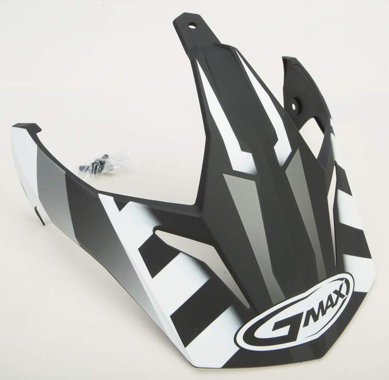 Gmax - Visor W/screws Trekka Gm-11 Matte Black/white - G011056