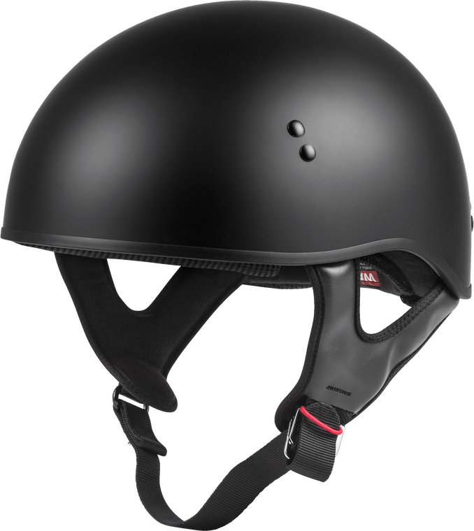 Gmax - Hh-45 Half Helmet Naked Matte Black Xs - H145073