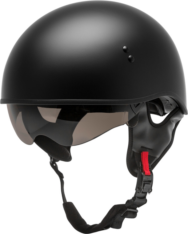 Gmax - Hh-65 Half Helmet Naked Matte Black 2x - H1650078