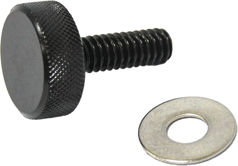 Harddrive - Knurled Seat Knob 1/4-20 Black - 05-330BK