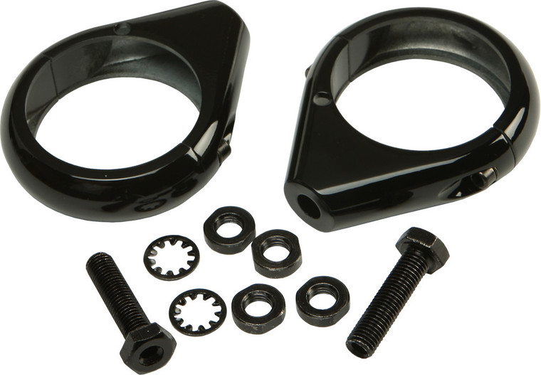 Harddrive - Turnsignal Clamps 49mm Pr Black - 41-040BK