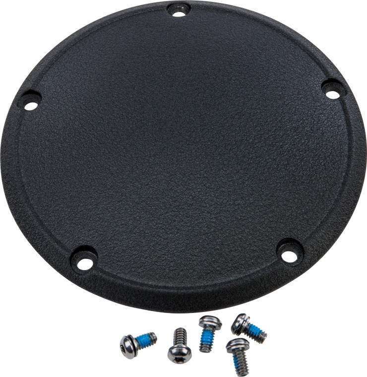 Harddrive - 5 Hole Derby Cover Wrinkle Blk Big Twin 99-16 - 302701
