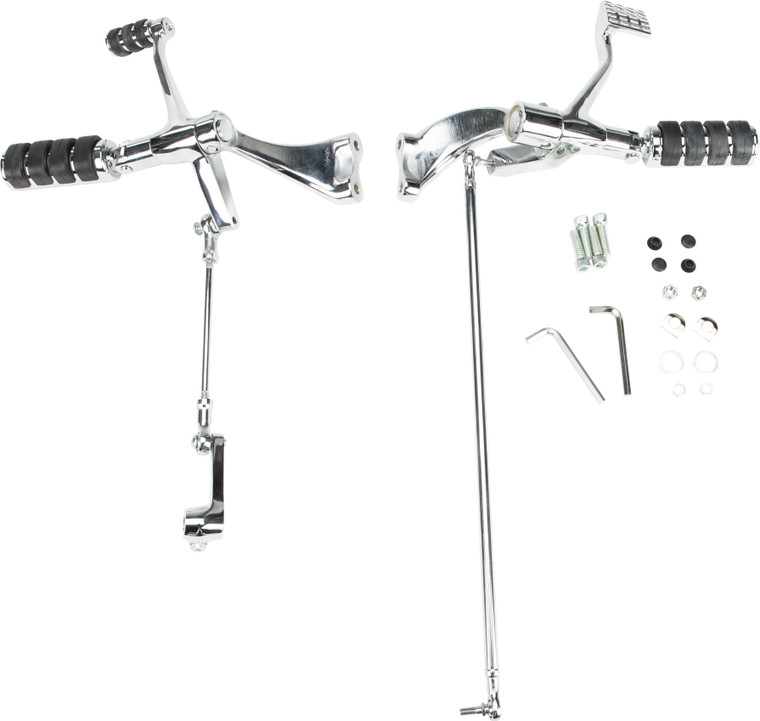 Harddrive - Forward Control Kit Xl 04-13 Chr W/rubber Band Pegs - 35-0215CK