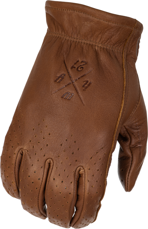 Highway 21 - Louie Perforated Gloves Brown 3x - 489-00513X