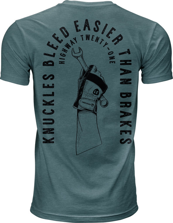 Highway 21 - Knuckles Tee Indigo 4x - 489-20044X