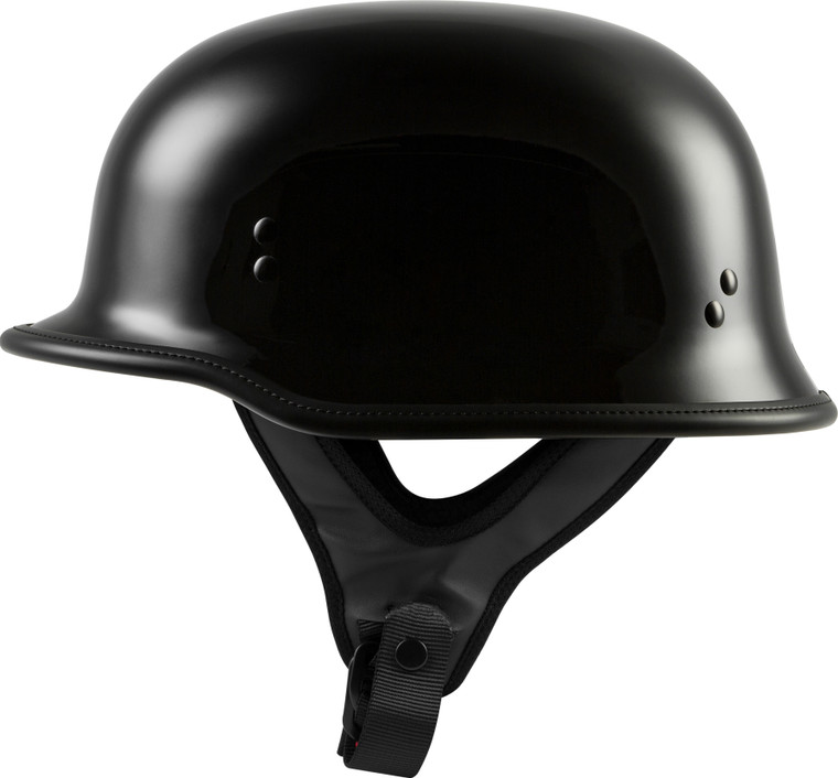 Highway 21 - 9mm German Beanie Helmet Gloss Black 2x - 77-10002X