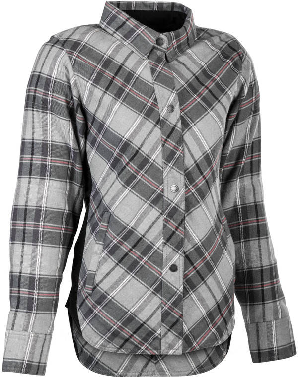 Highway 21 - Women's Rogue Flannel Pink/grey Xl - #6049 489-1451~5