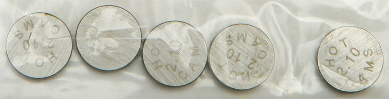 Hot Cams - Valve Shims 10.00x2.10mm 5/pk - 5PK1000210