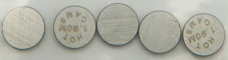 Hot Cams - Valve Shims 7.48x1.90mm 5/pk - 5PK748190