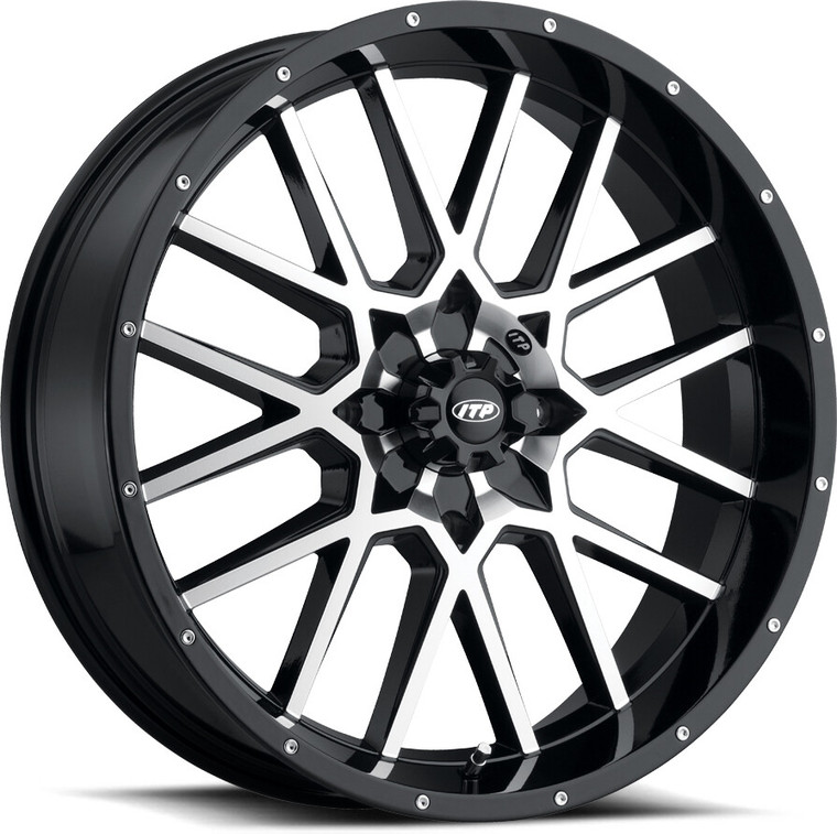Itp - Hurricane Black/machined 18x6.5 4/137 4 + 2.5 (+10mm) - 1822515546B