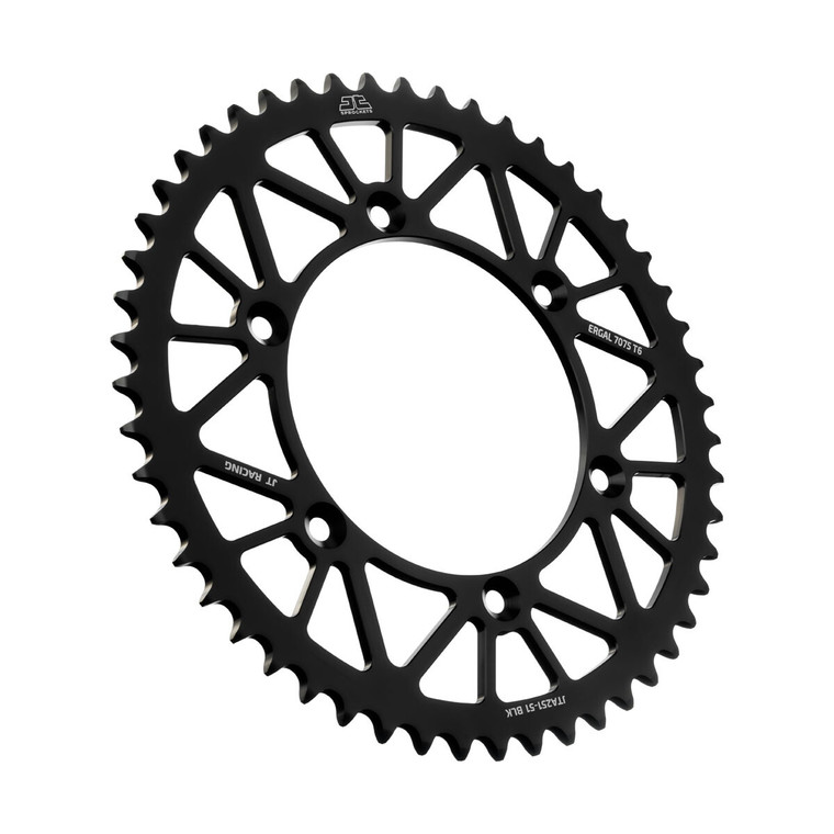 Jt - Rear Racelite Sprocket Alum 51t-520 Blk Hon/yam - JTA251.51BLK