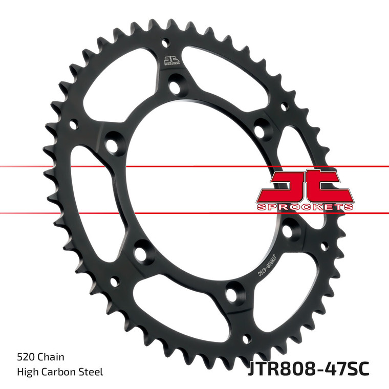 Jt - Rear Sprocket Steel 47t-520 Kaw/suz - JTR808.47SC