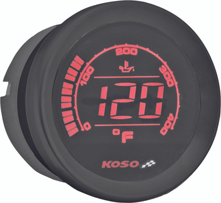 Koso - Hd-02t 2'' Oil Temp Gauge Black Bezel - BA050510