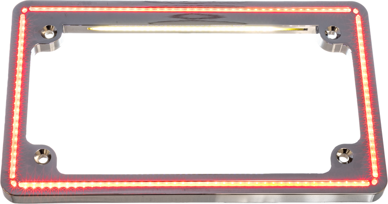 Letric Lighting Co - Perfect Plate Light Chrome Red Turns Flh/flt `14-up - LLC-PPL-C10