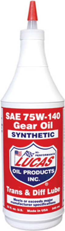 Lucas - Synthetic Gear Oil 75w-140 Qt - 10121 Lucas - Synthetic Gear Oil 75w-140 Qt - 10121