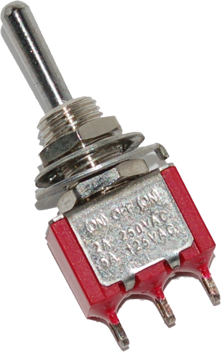 Namz Custom Cycle Products - Mini Air Ride Toggle Switch 5-amp 1/4" Hole - NMTS-02