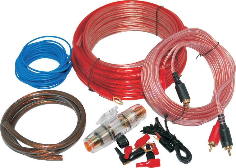 Namz Custom Cycle Products - Amp Power Kit Speaker Wire Assortment Fuses Holder Agu - NAPK-8G