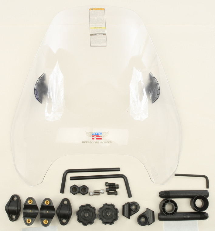 National Cycle - Deflector Screen Quickset Clr 1" - N25042