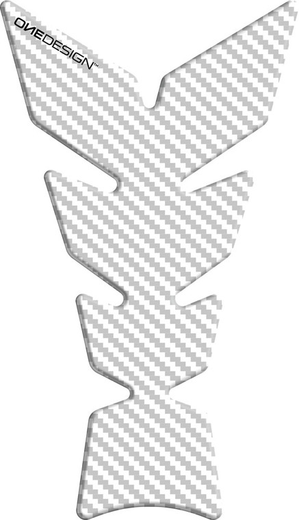 One Emblems - Soft Touch Matte Carbon White Tankpad - CGAN102P