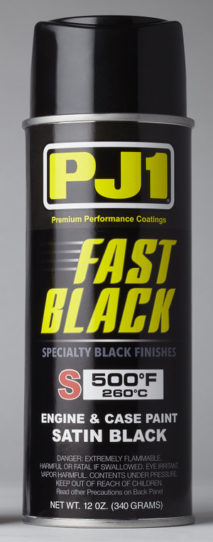 Pj1 - Fast Black Engine Paint Satin Black - 16-SAT