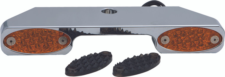 Pro One - Turn Signal Bar W/amber Led Narrow Glide Chr - 909101