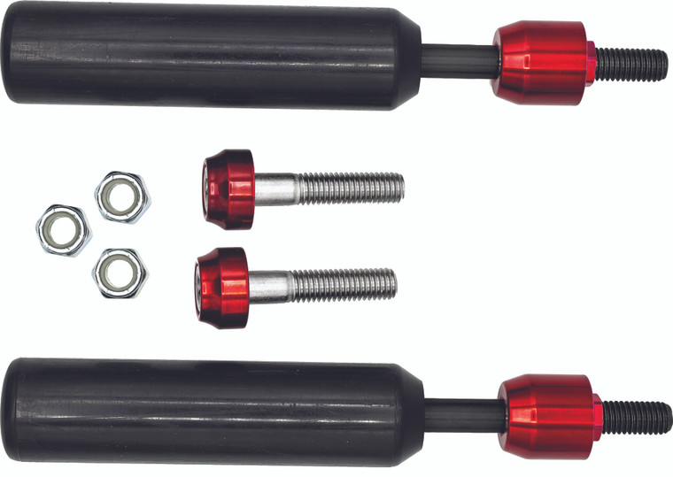 Santoro Fabworx - Shock Mount Sliders Red Dyna 09-17 - SF50002