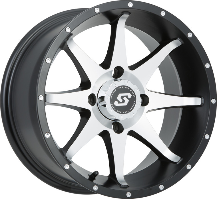 Sedona - Storm Wheel 14x7 4/156 4+3 (+5mm) Blk/machined - A7647056-43S