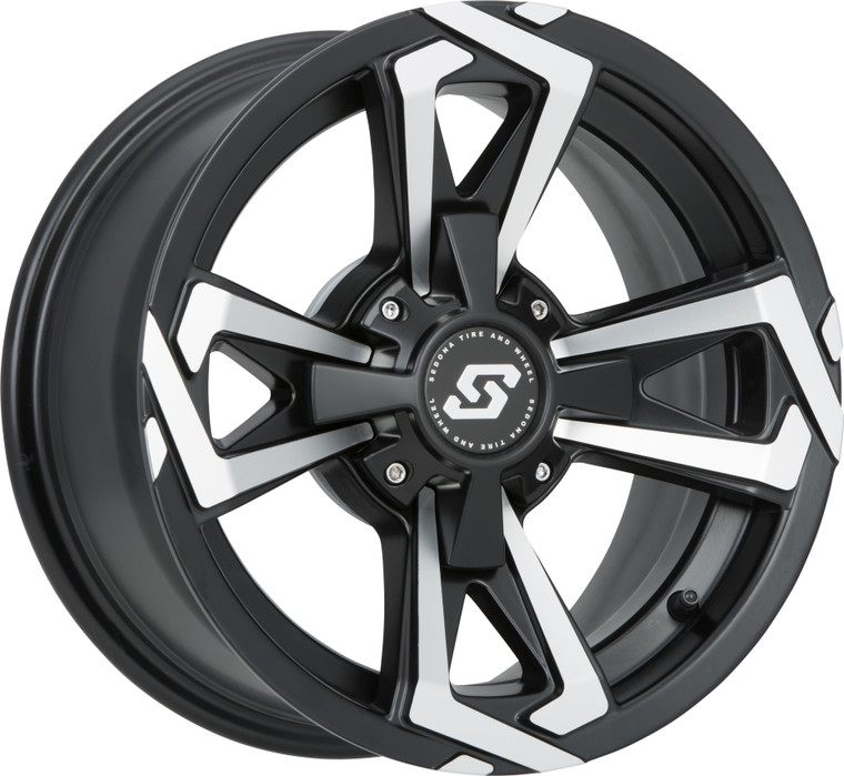 Sedona - Riot Wheel 14x7 4/156 4+3 (+5mm) Blk/machined - A8147056-43S