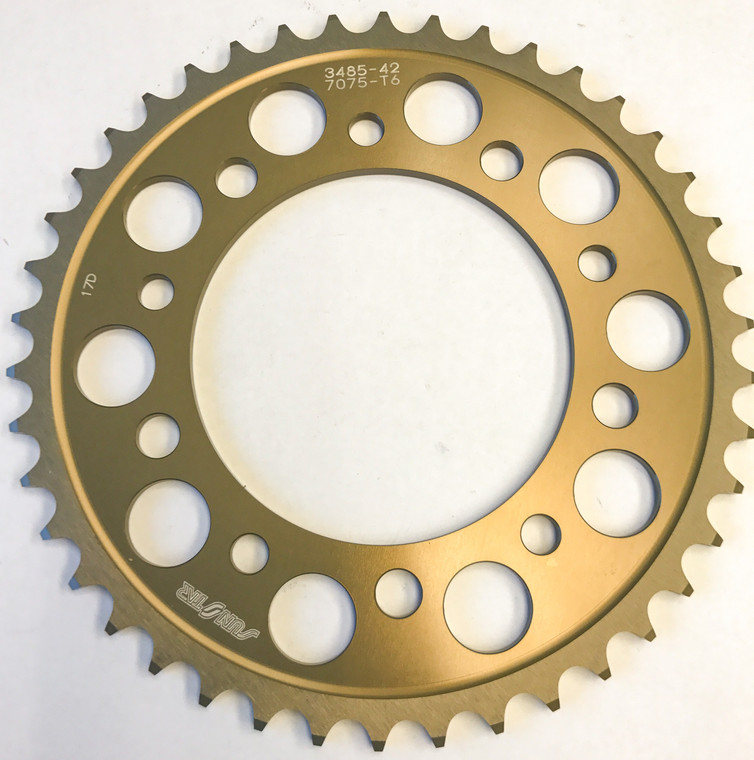 Sunstar - Rear Sprocket Aluminum 42t-520 Yam - 5-348542 Sunstar - Rear Sprocket Aluminum 42t-520 Yam - 5-348542
