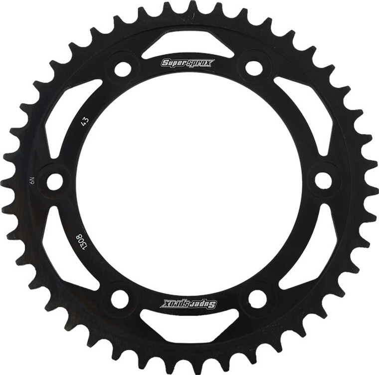 Supersprox - Rear Sprocket Steel 43t-520 Blk Hon - RFE-1308-43-BLK Supersprox - Rear Sprocket Steel 43t-520 Blk Hon - RFE-1308-43-BLK