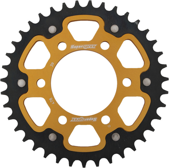 Supersprox - Rear Stealth Sprocket Alu/stl 39t-520 Gld Kaw/pol - RST-478-39-GLD