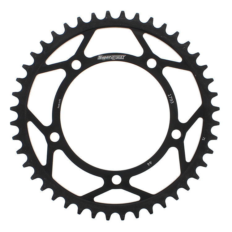 Supersprox - Rear Sprocket Steel 44t-520 Blk Hay/suz/tri - RFE-1793-44-BLK